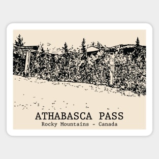 Athabasca Pass - Rocky Mountains Magnet